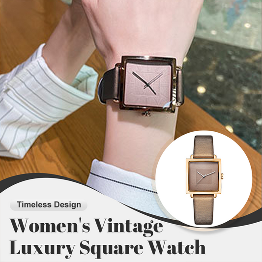 Dames Vintage Luxe Vierkante Horloge