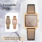 Dames Vintage Luxe Vierkante Horloge