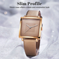 Dames Vintage Luxe Vierkante Horloge