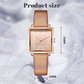 Dames Vintage Luxe Vierkante Horloge