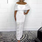 Dames Elegante Maxi Jurk met Blote Schouders