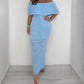 Dames Elegante Maxi Jurk met Blote Schouders