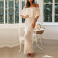 Dames Elegante Maxi Jurk met Blote Schouders