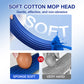 Zelfwringende mop handsfree met staande opbergruimte