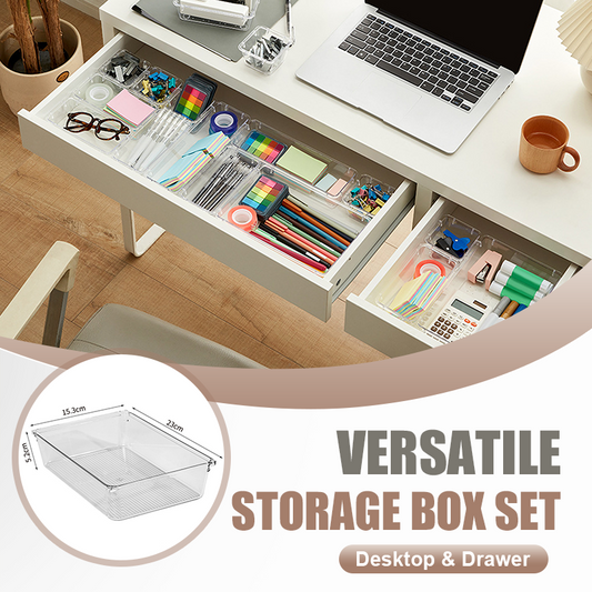 Versatile Desktop & Drawer Storage Box Set
