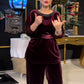 👗🌟 Nieuwe fluwelen tweedelige set voor 2025, modieus en slankmakend, een elegante nieuwe keuze!