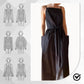 Elegant Square Neck Spaghetti Strap Dress