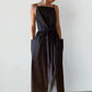 Elegant Square Neck Spaghetti Strap Dress