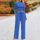 Women's Trendy Top & Wide Leg Pants Two-Piece Set