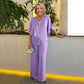 Plus Size Dubbellaagse 2-Delige Set