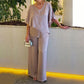 Plus Size Dubbellaagse 2-Delige Set