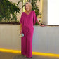 Plus Size Dubbellaagse 2-Delige Set