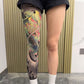 Rekbare Beenmouw met Tattoo-Print