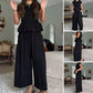 Gesmokte top & wijde broek set voor dames