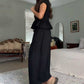 Gesmokte top & wijde broek set voor dames