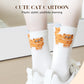 Schattige halfhoge sokken met kattenprint
