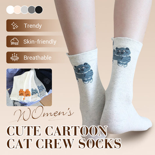 Schattige halfhoge sokken met kattenprint