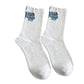 Schattige halfhoge sokken met kattenprint