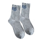 Schattige halfhoge sokken met kattenprint