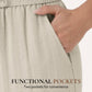 Effen Kleur Casual Broek met Trekkoord