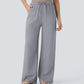 Effen Kleur Casual Broek met Trekkoord