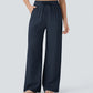 Effen Kleur Casual Broek met Trekkoord
