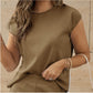 Women’s Cap-Sleeve Top & Wide-Leg Pants Set