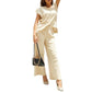 Women’s Cap-Sleeve Top & Wide-Leg Pants Set