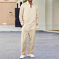 🌟Autumn Hot Sale🎉Men’s Waffle Knit Sweatshirt & Straight-Leg Pants Set