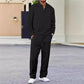 🌟Autumn Hot Sale🎉Men’s Waffle Knit Sweatshirt & Straight-Leg Pants Set