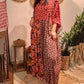Women's Printed Pleated Maxi Dress