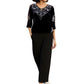 Women's Velvet Rhinestone Top & Pants Set