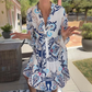 Women's Elegant Printed Loose Flowy Dresses