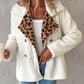 Cozy Coat with Leopard Trim