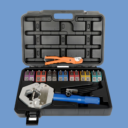Draagbare hydraulische slangkrimpset