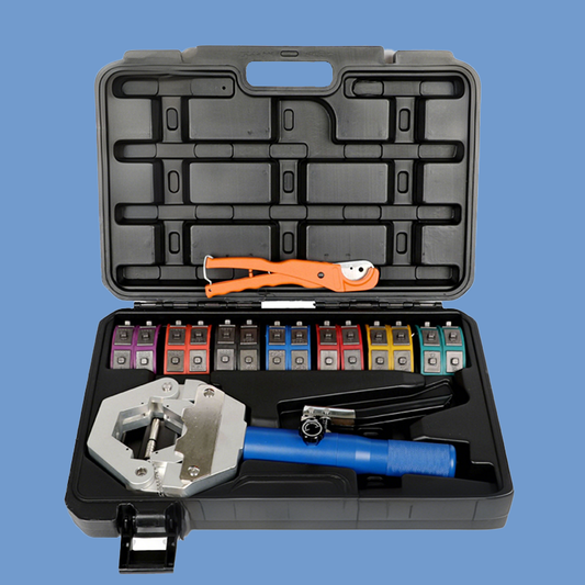 Draagbare hydraulische slangkrimpset
