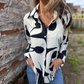 Dames Losse Blouse met Artistieke Print