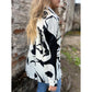 Dames Losse Blouse met Artistieke Print