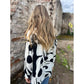 Dames Losse Blouse met Artistieke Print