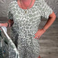 Dames Zachte Casual Jurk met Stippen