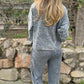 Dames Sweater met Ronde Hals & Broek met Trekkoord Set