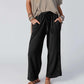 Dames wijde-pijpen broek met elastische taille