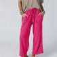 Dames wijde-pijpen broek met elastische taille
