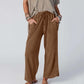Dames wijde-pijpen broek met elastische taille