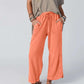 Dames wijde-pijpen broek met elastische taille