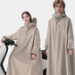 Unisex Oversized Regenponcho met Capuchon voor Elektrische Fiets