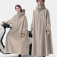 Unisex Oversized Regenponcho met Capuchon voor Elektrische Fiets