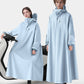 Unisex Oversized Regenponcho met Capuchon voor Elektrische Fiets