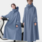 Unisex Oversized Regenponcho met Capuchon voor Elektrische Fiets