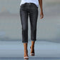 Damesmode jeans met hoge taille